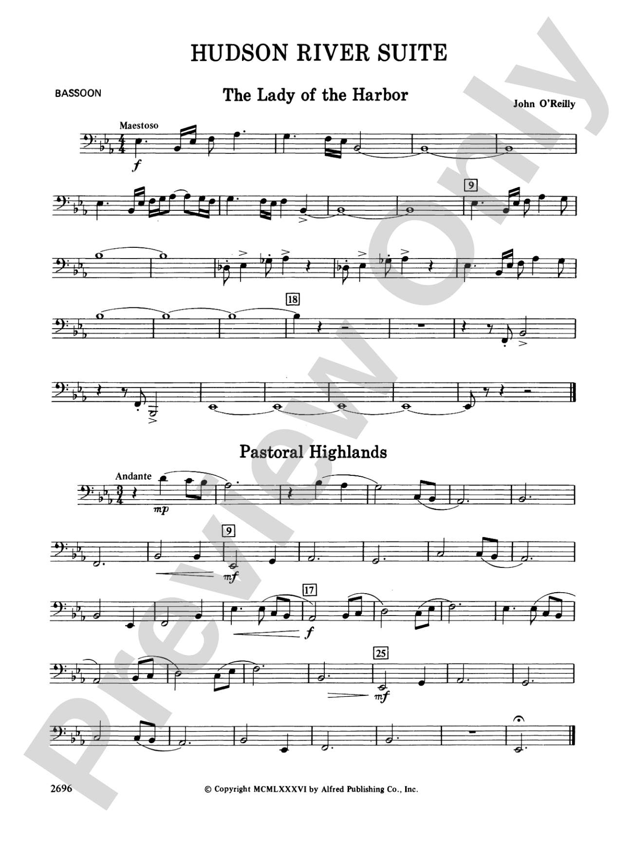 Hudson River Suite: Bassoon