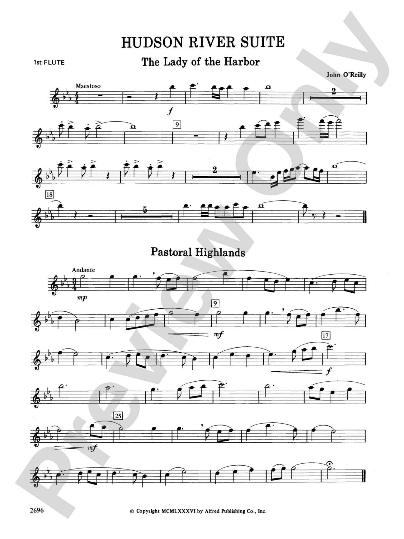 Hudson River Suite: Flute
