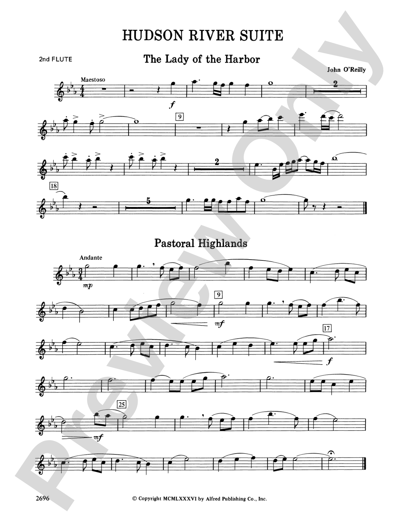 Hudson River Suite: 2nd Flute