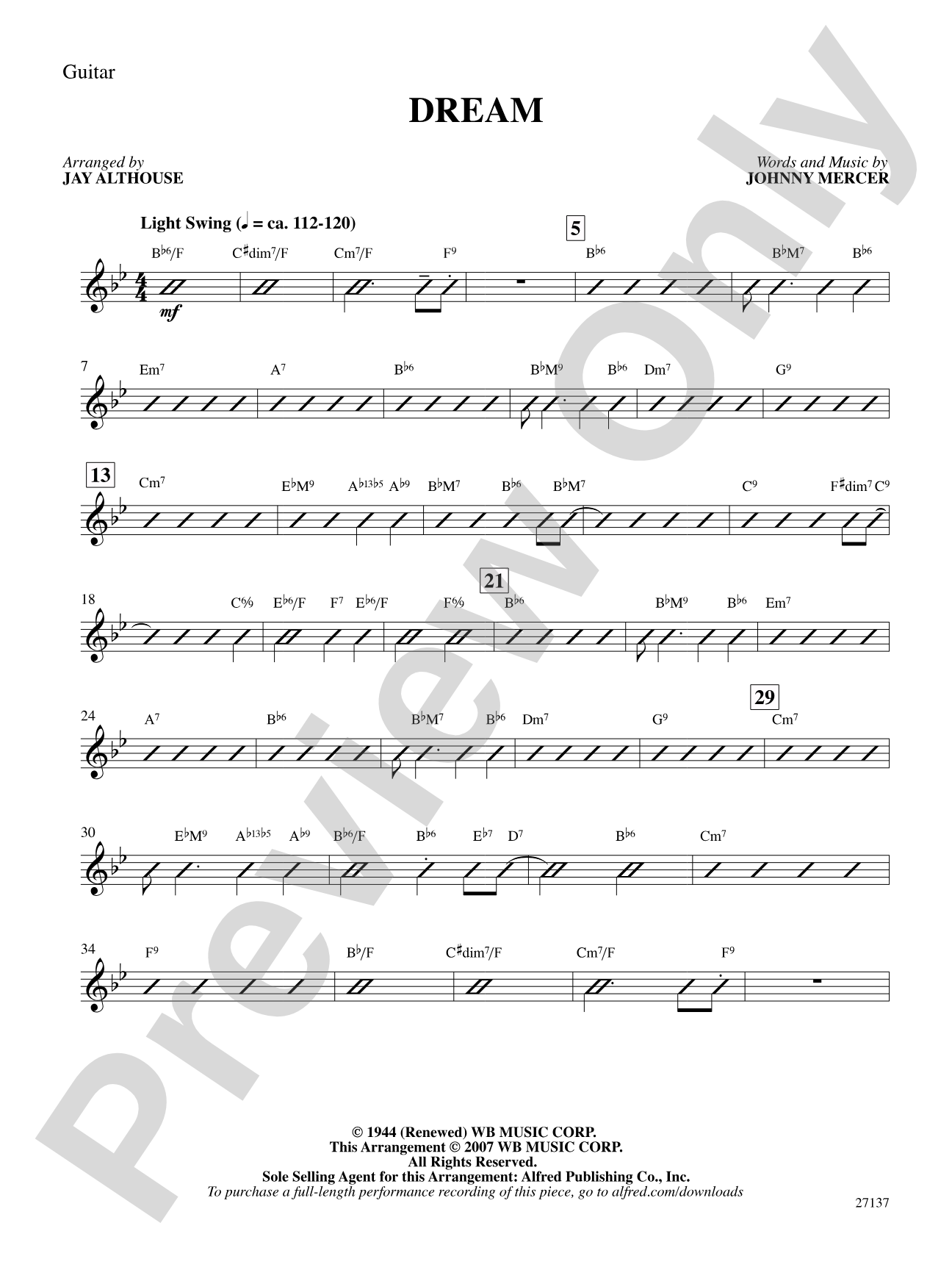 Dream: Guitar: Choral SoundPax