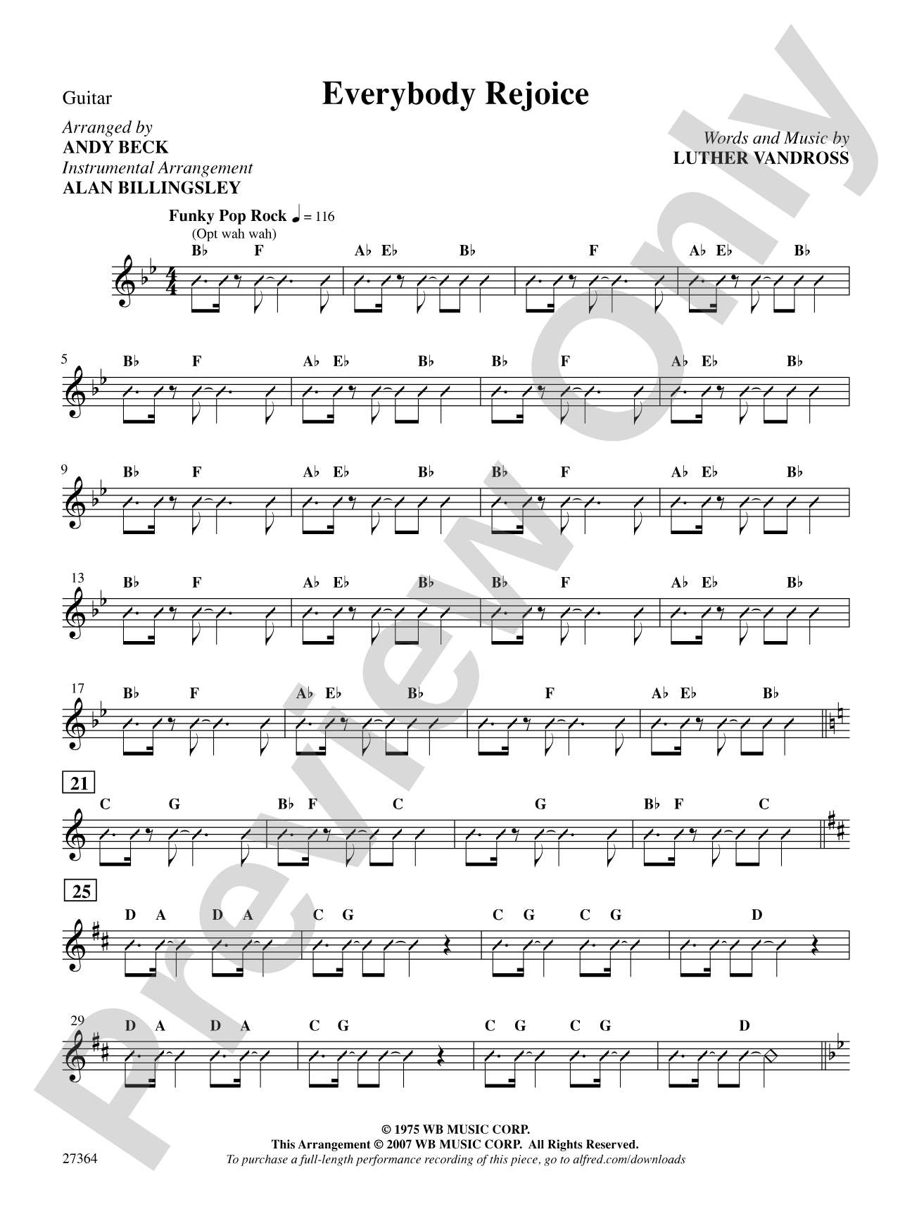 Everybody Rejoice (from The Wiz): Guitar: Choral SoundPax