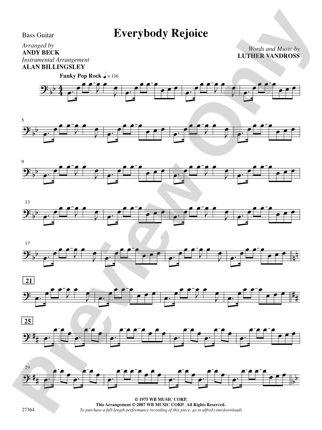 Everybody Rejoice (from The Wiz): String Bass: Choral SoundPax