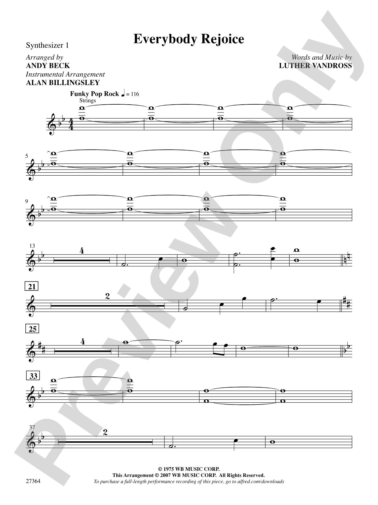 Everybody Rejoice (from The Wiz): 1st Synthesizer: Choral SoundPax