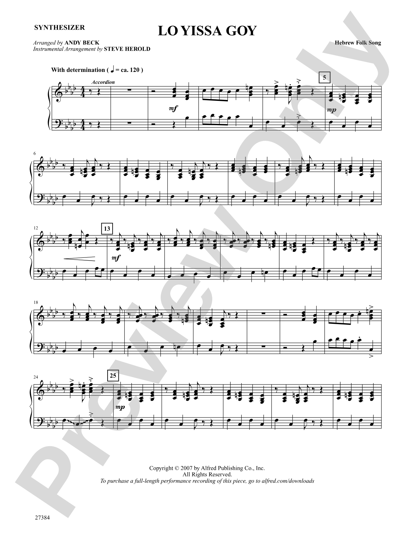 Lo Yissa Goy: Synthesizer: Choral SoundPax