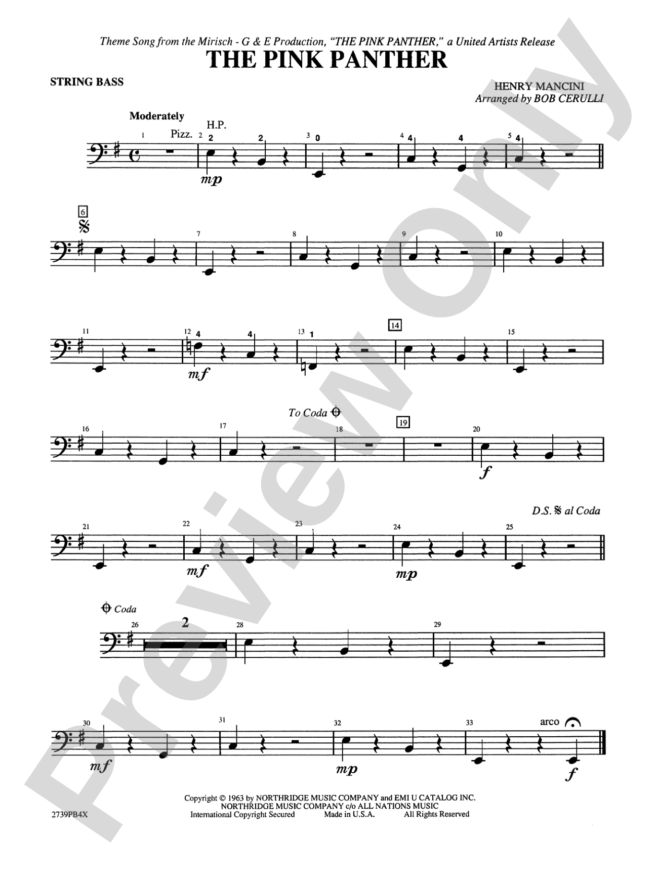 The Pink Panther: String Bass