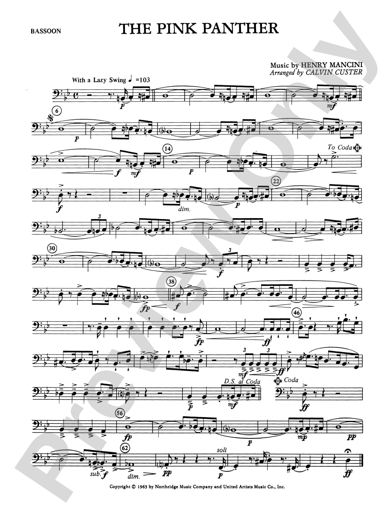 The Pink Panther: Bassoon