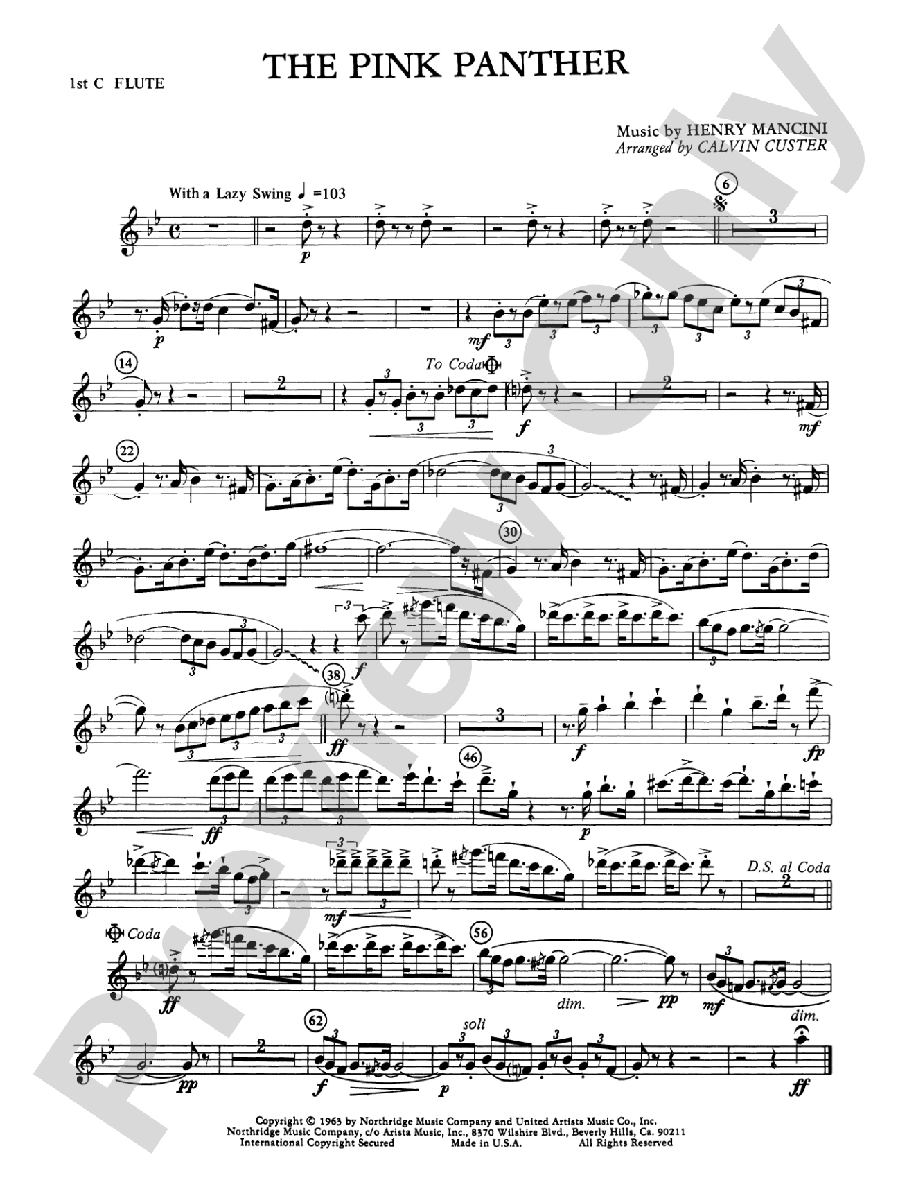The Pink Panther: Flute