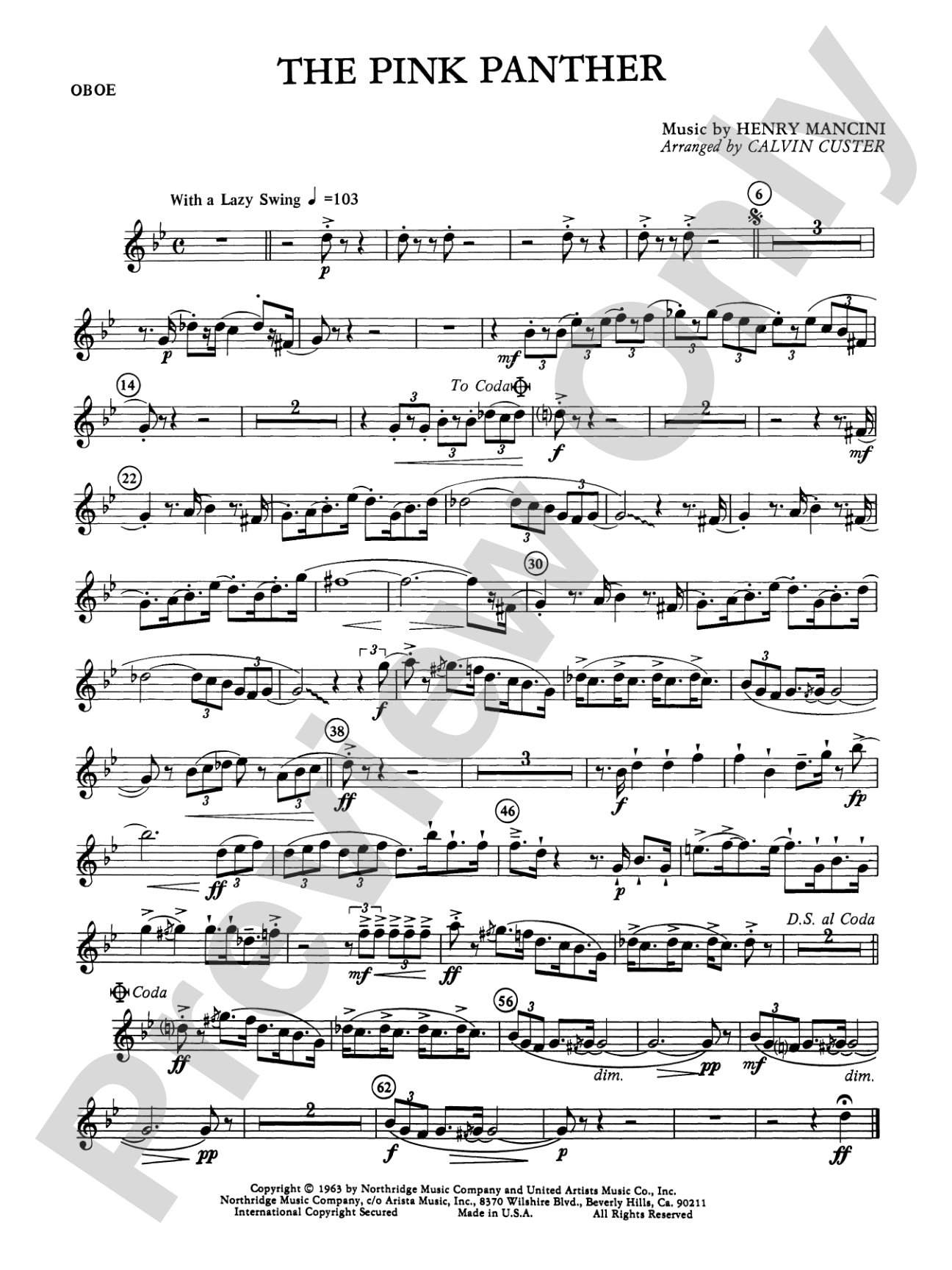 The Pink Panther: Oboe
