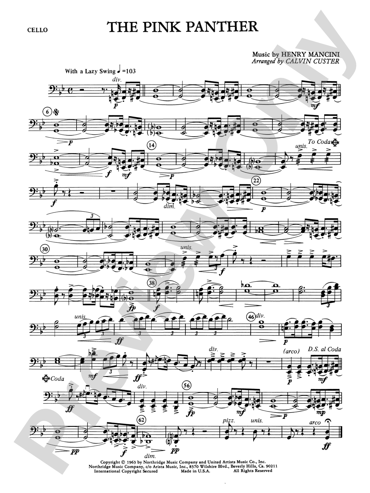 The Pink Panther: Cello