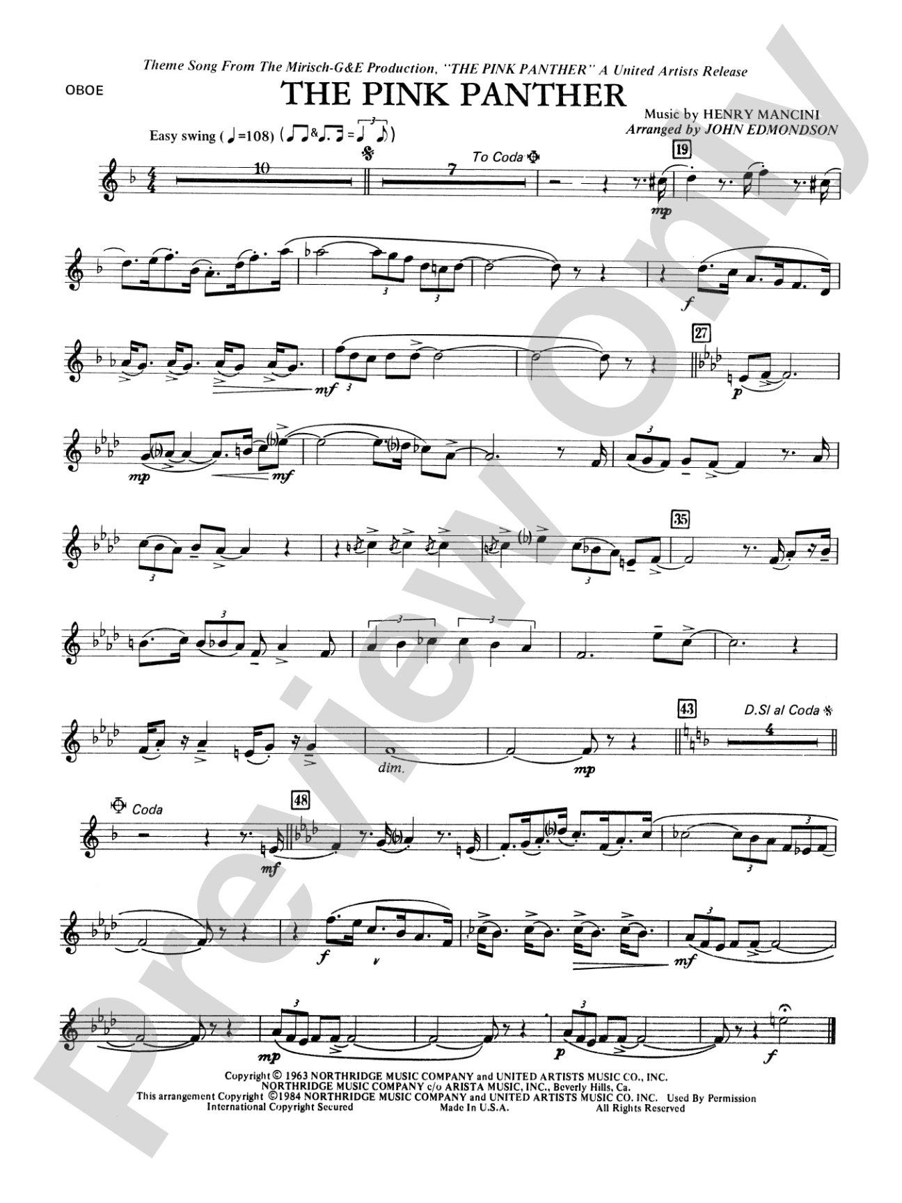The Pink Panther: Oboe