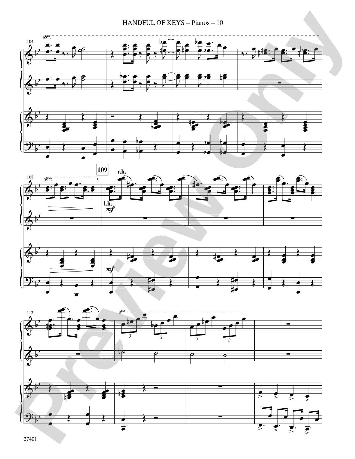 Handful of Keys (from Ain't Misbehavin'): Choral SoundPax