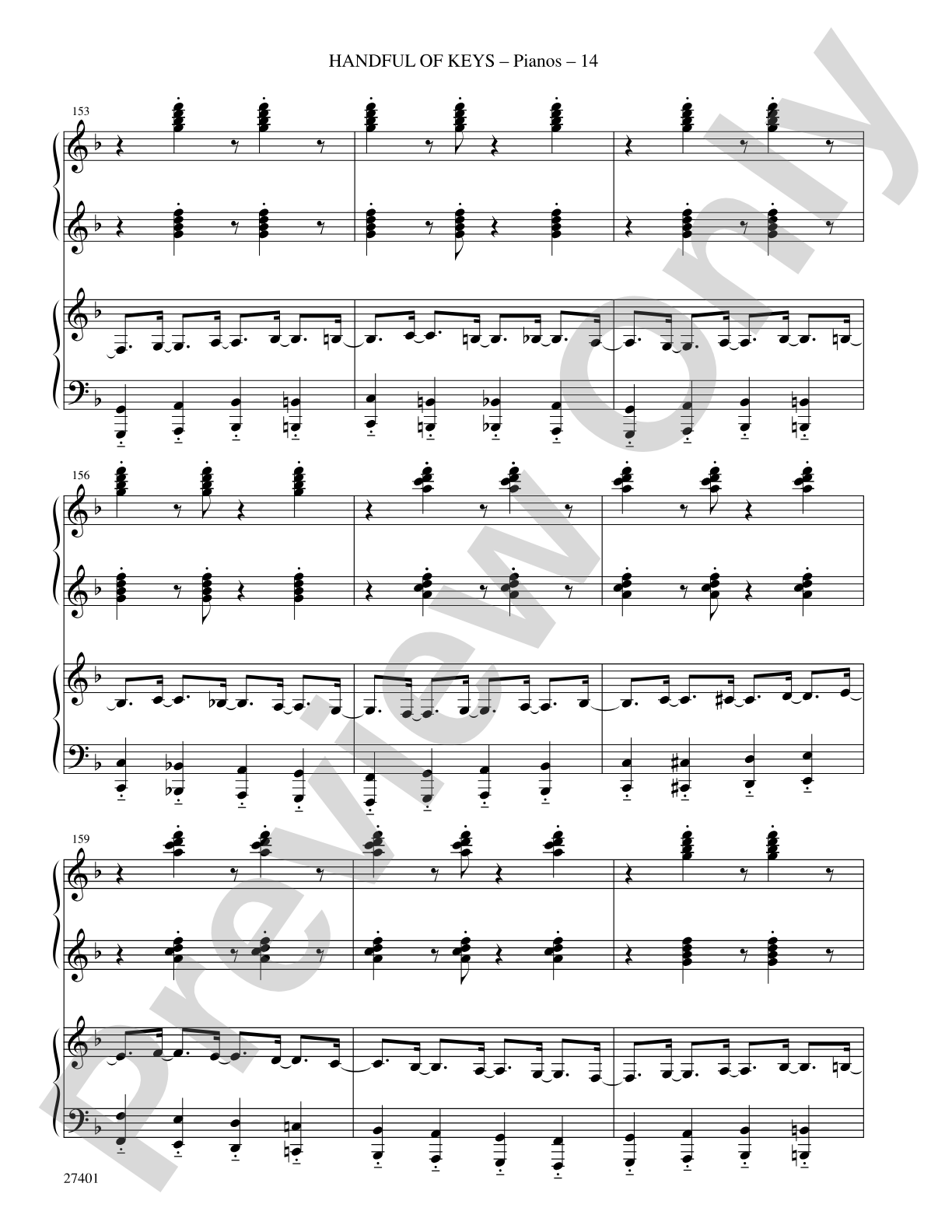 Handful of Keys (from Ain't Misbehavin'): Choral SoundPax