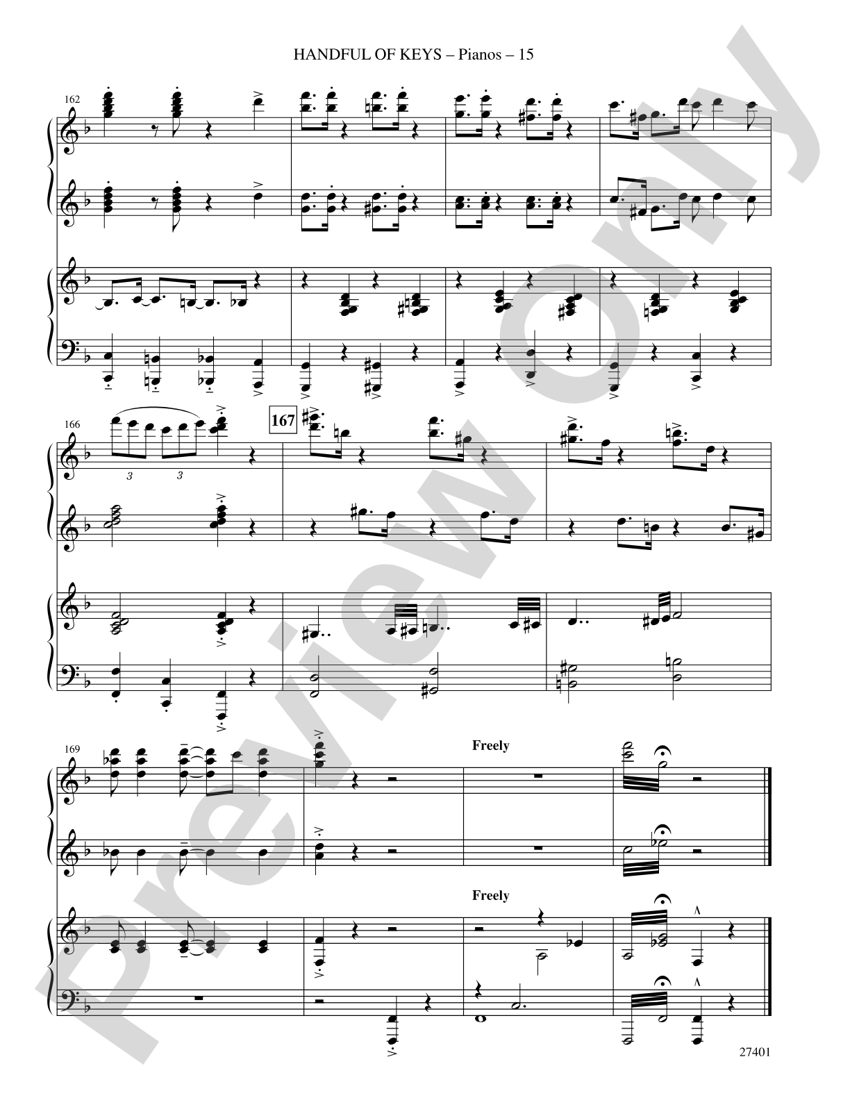 Handful of Keys (from Ain't Misbehavin'): Choral SoundPax