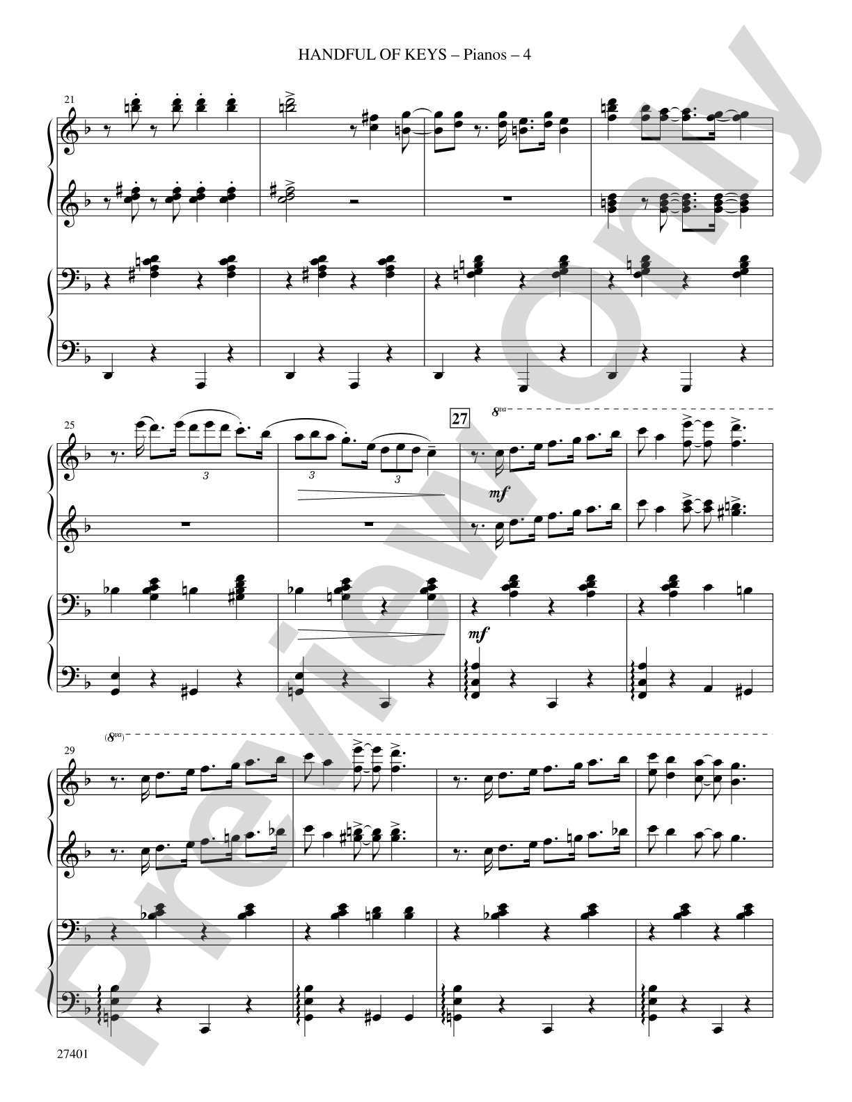 Handful of Keys (from Ain't Misbehavin'): Choral SoundPax