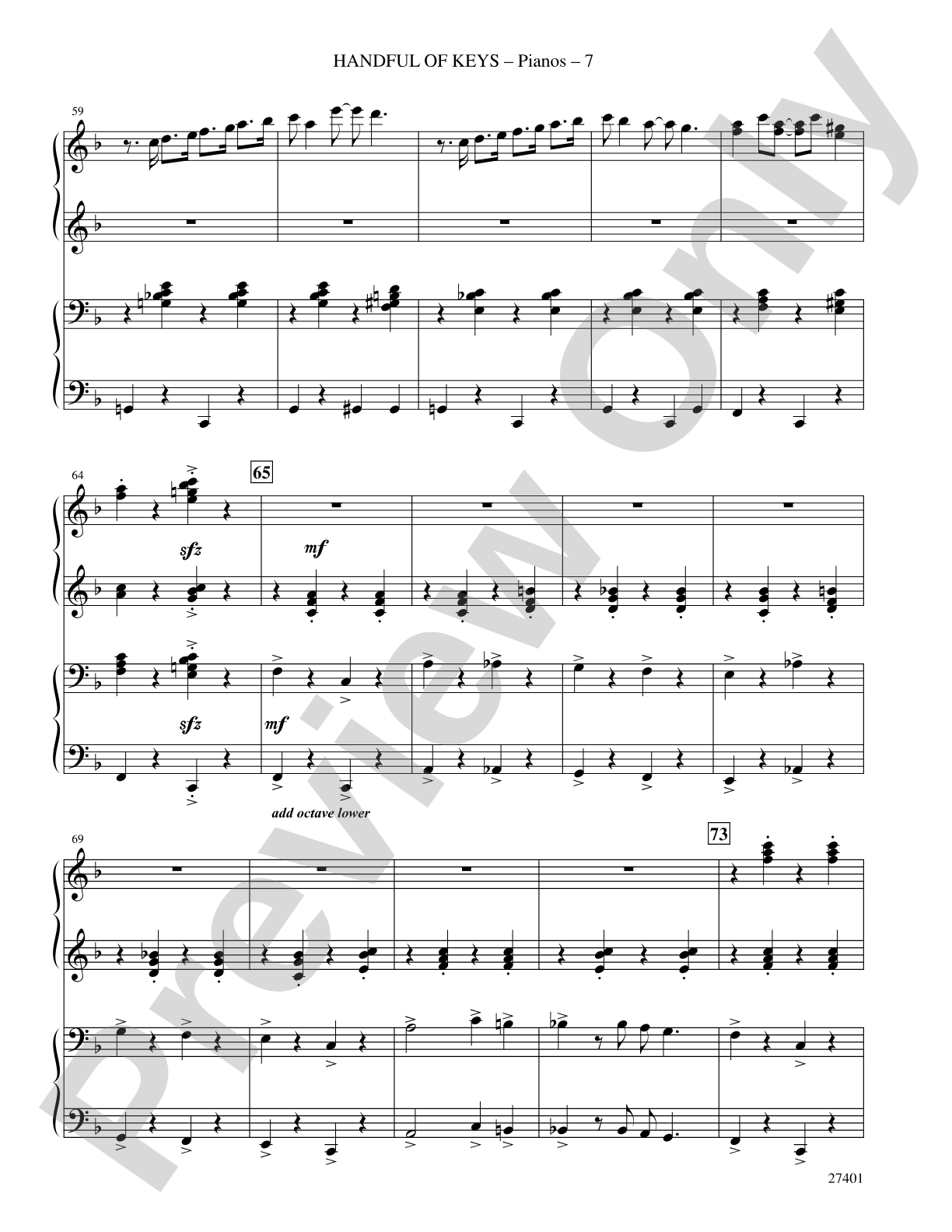 Handful of Keys (from Ain't Misbehavin'): Choral SoundPax