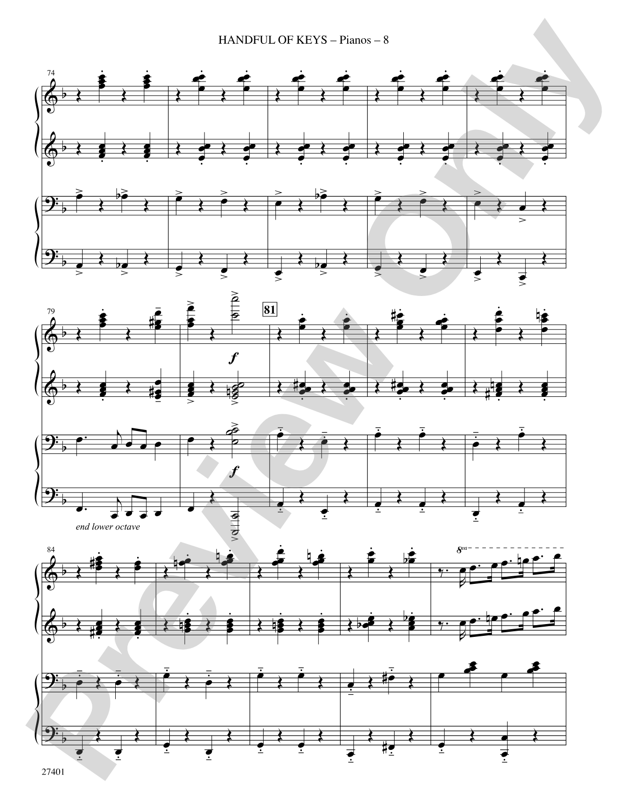 Handful of Keys (from Ain't Misbehavin'): Choral SoundPax
