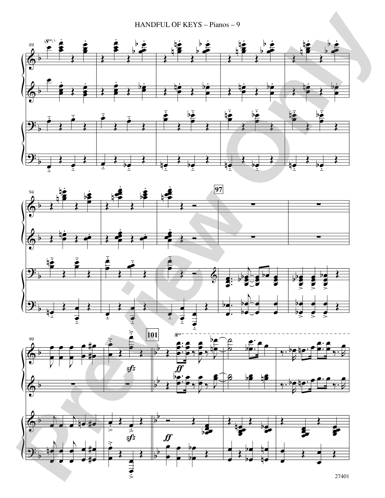 Handful of Keys (from Ain't Misbehavin'): Choral SoundPax
