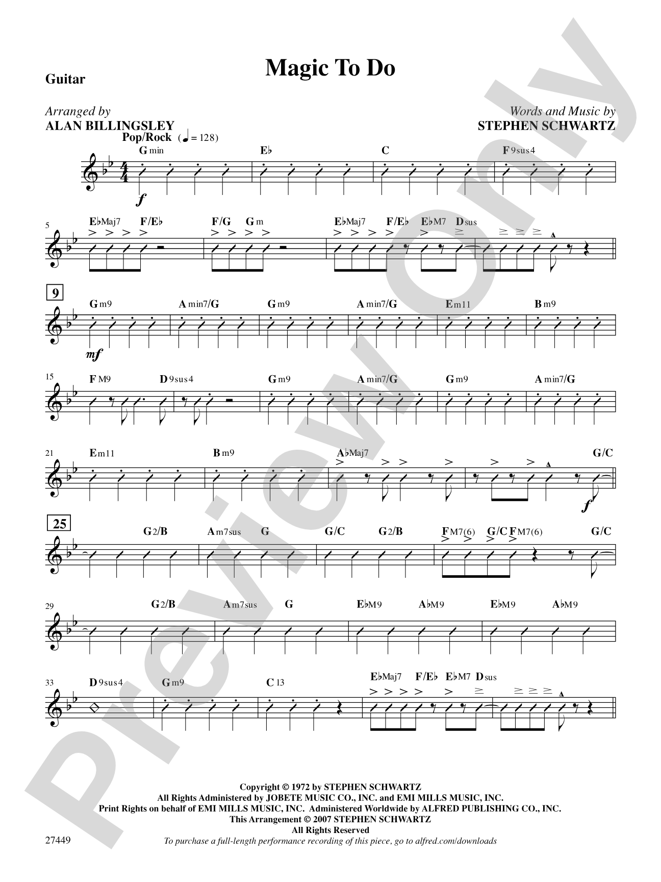 Magic to Do (from Pippin): Guitar 1: Choral SoundPax