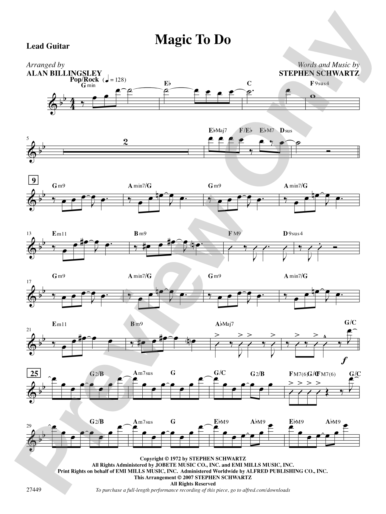 Magic to Do (from Pippin): Guitar 2: Choral SoundPax