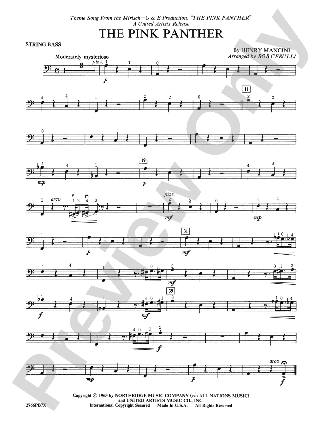 The Pink Panther: String Bass