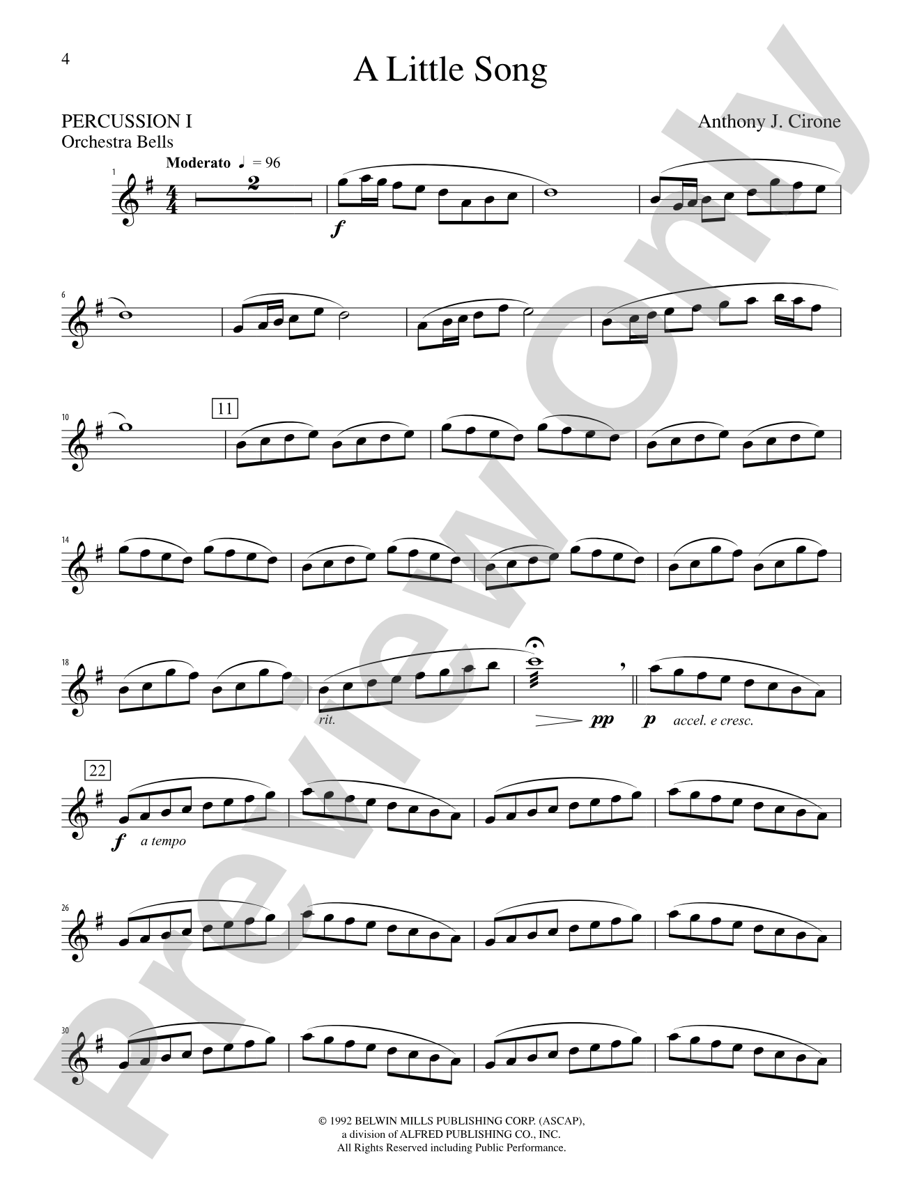 The Anthony J. Cirone Intermediate Percussion Ensemble Collection: 1st Percussion