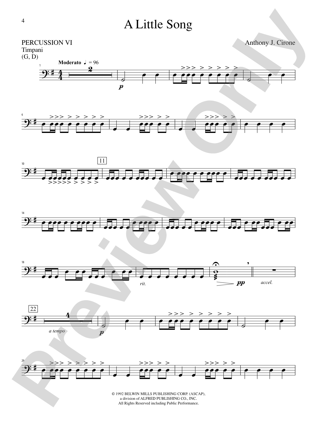 The Anthony J. Cirone Intermediate Percussion Ensemble Collection: 6th Percussion