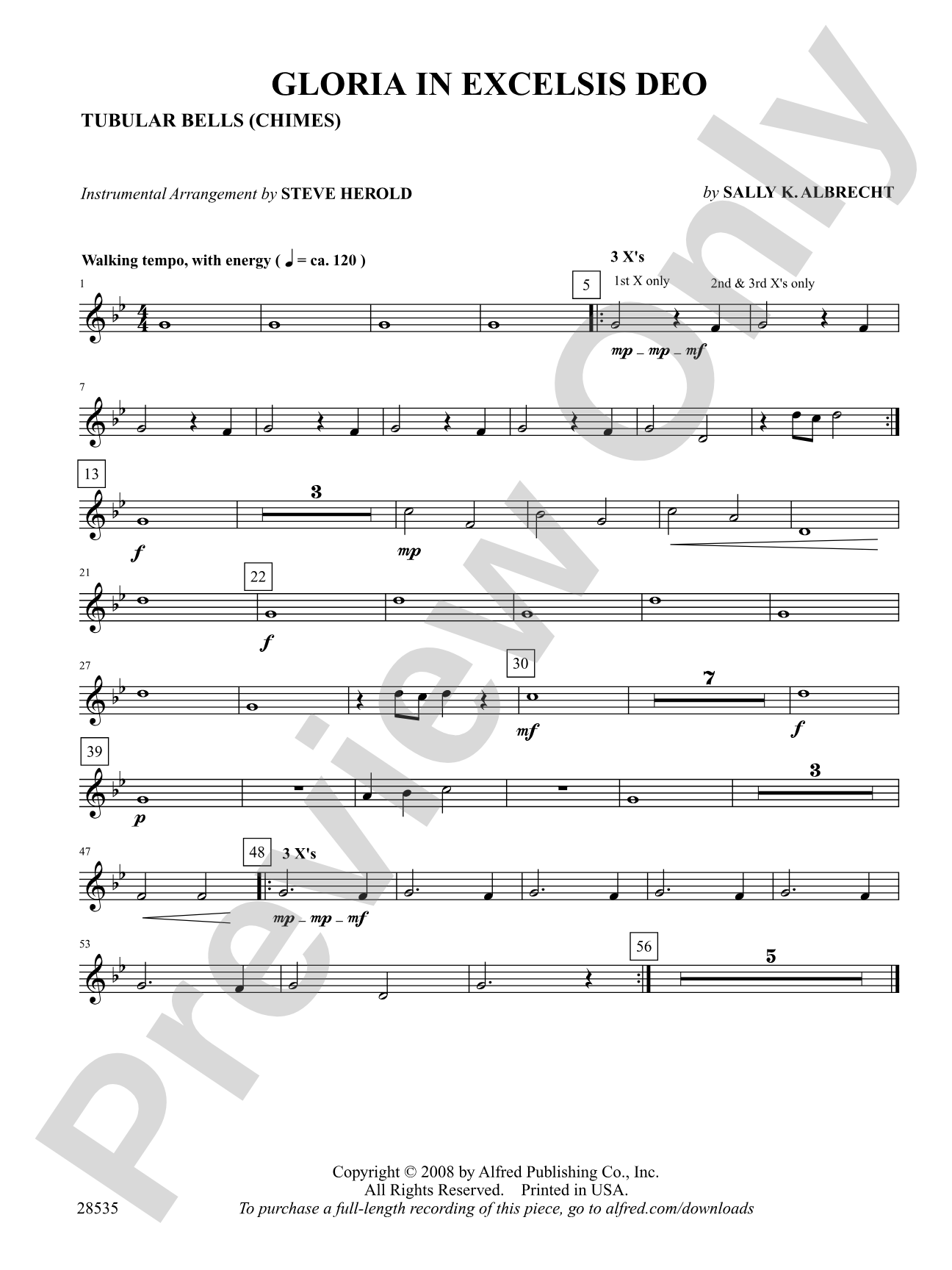 Gloria in Excelsis Deo: Mallets: Choral SoundPax