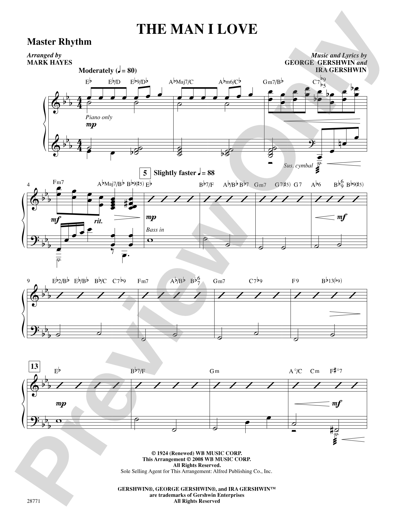 The Man I Love: Master Rhythm: Choral SoundPax