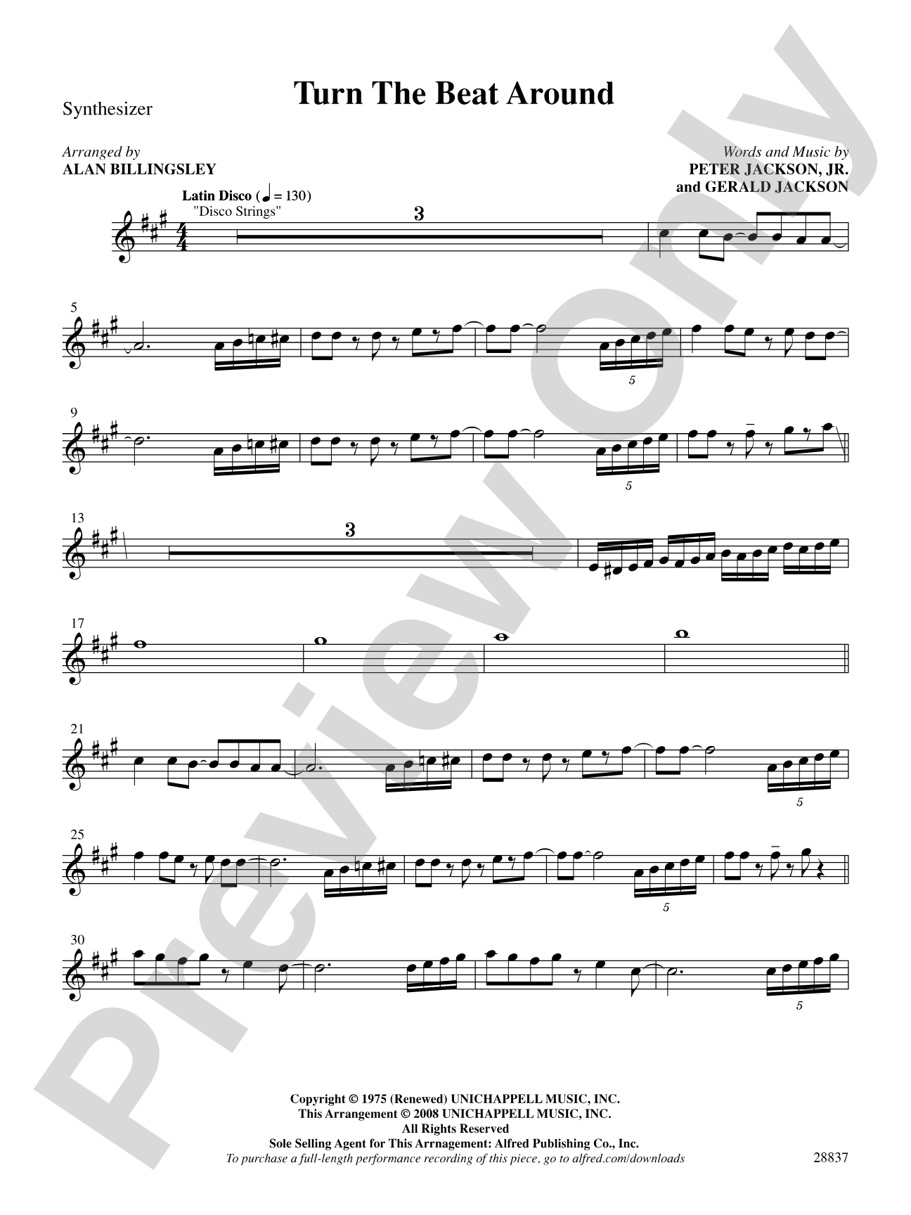 Turn the Beat Around: Synthesizer: Choral SoundPax