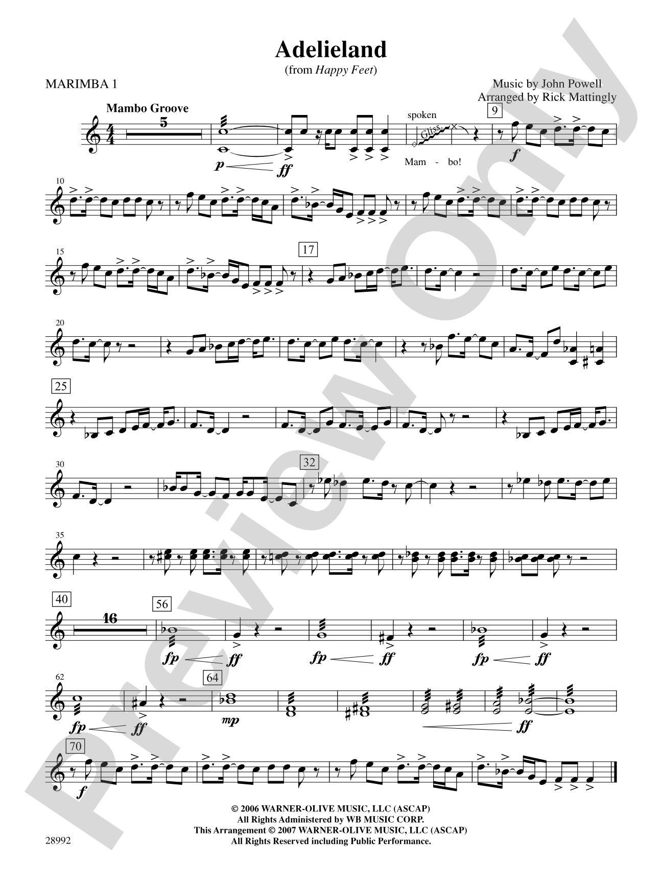 Adelieland (from Happy Feet): Mallets
