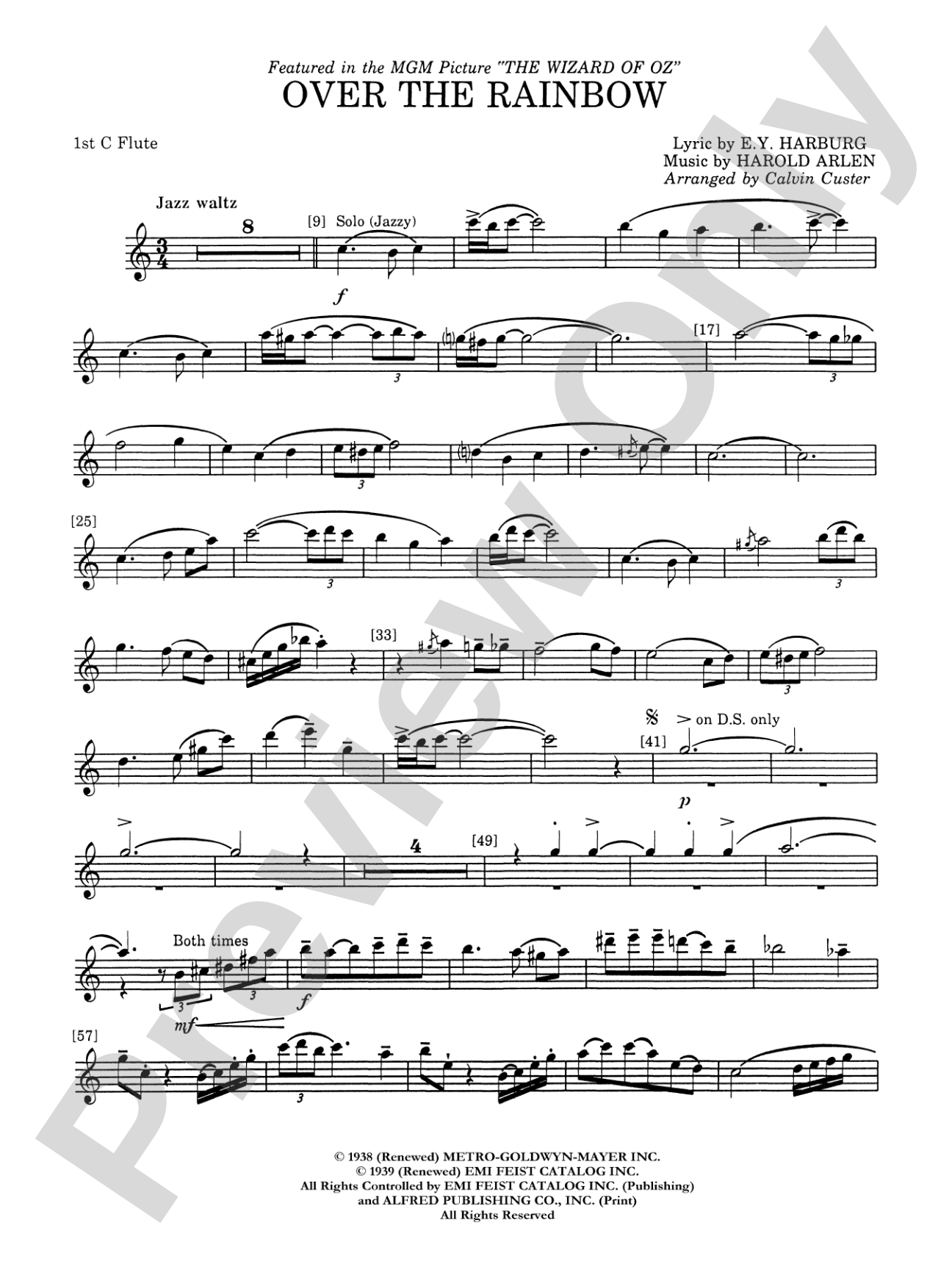 Over the Rainbow: Flute