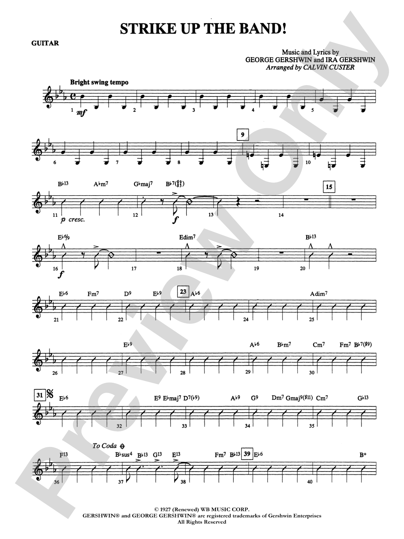 Strike Up the Band!: Guitar