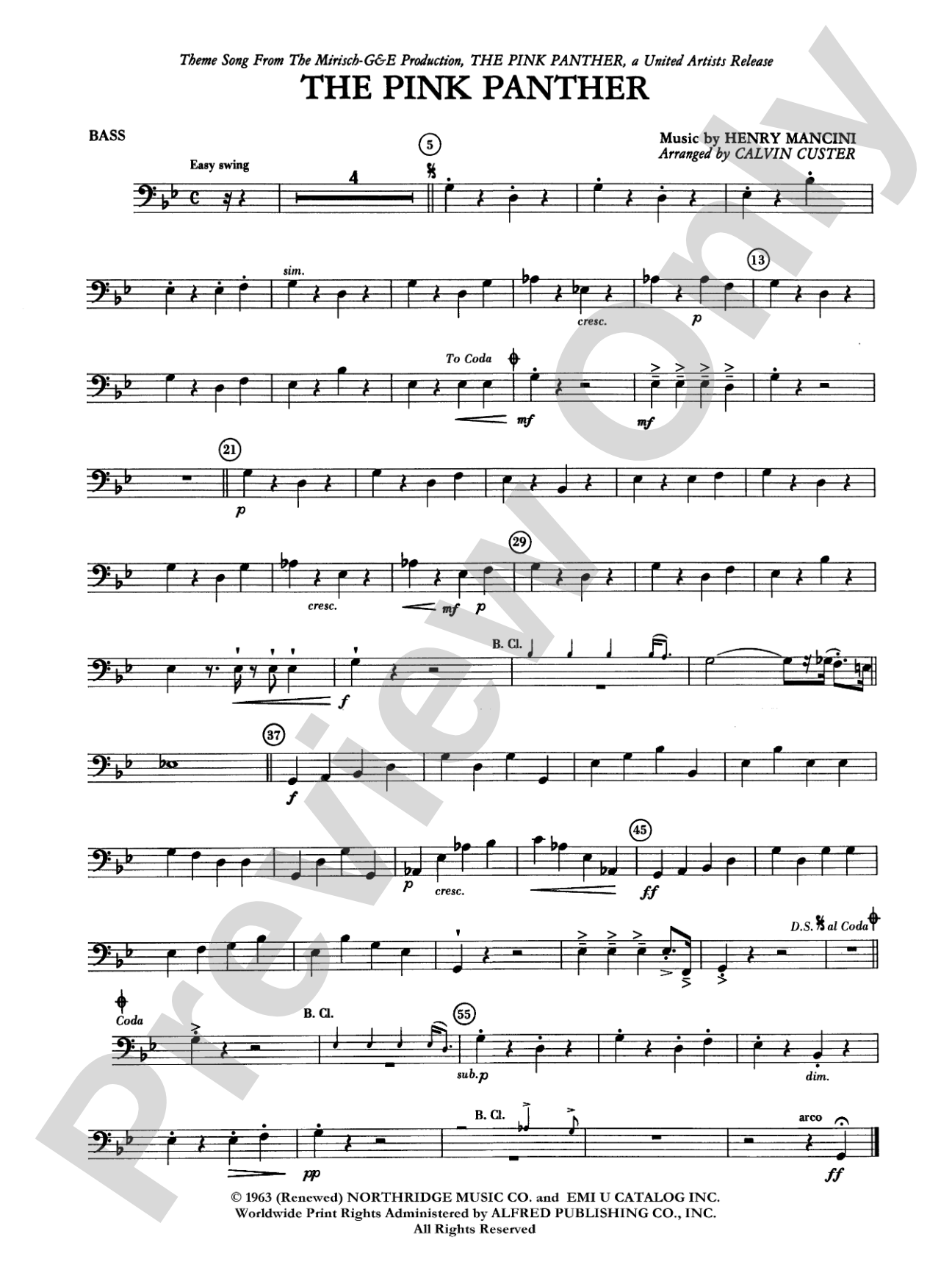 The Pink Panther: String Bass