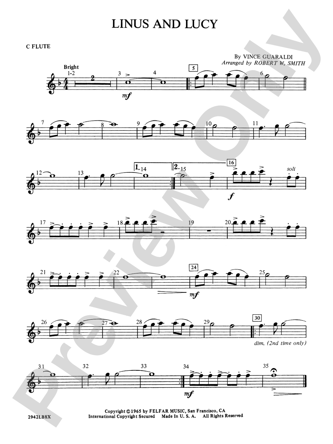 Linus and Lucy: Flute