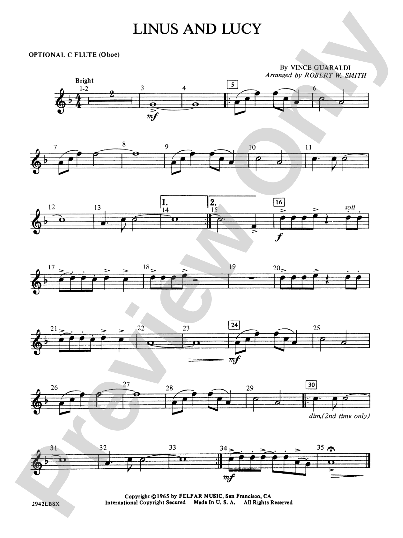 Linus and Lucy: Oboe