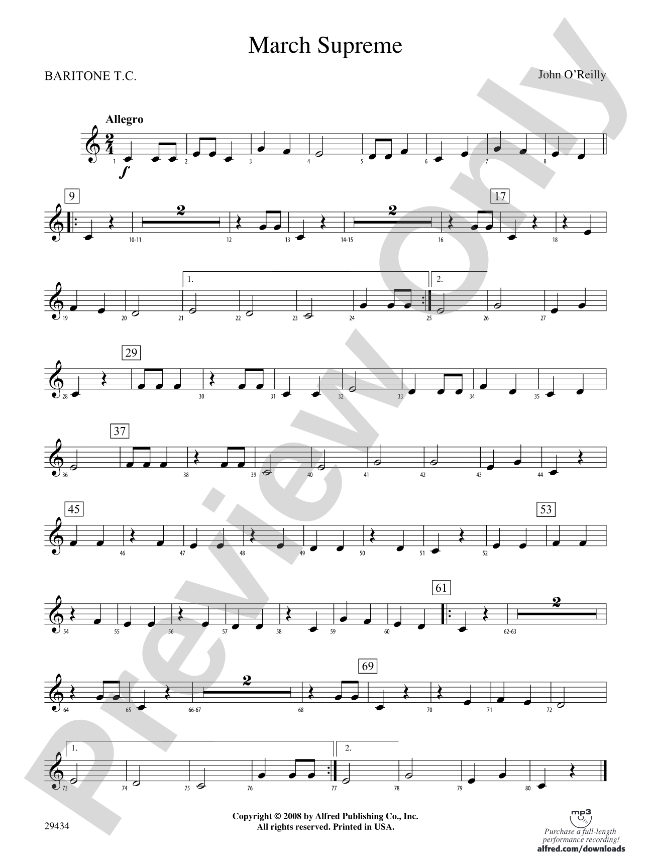 March Supreme: Baritone T.C.