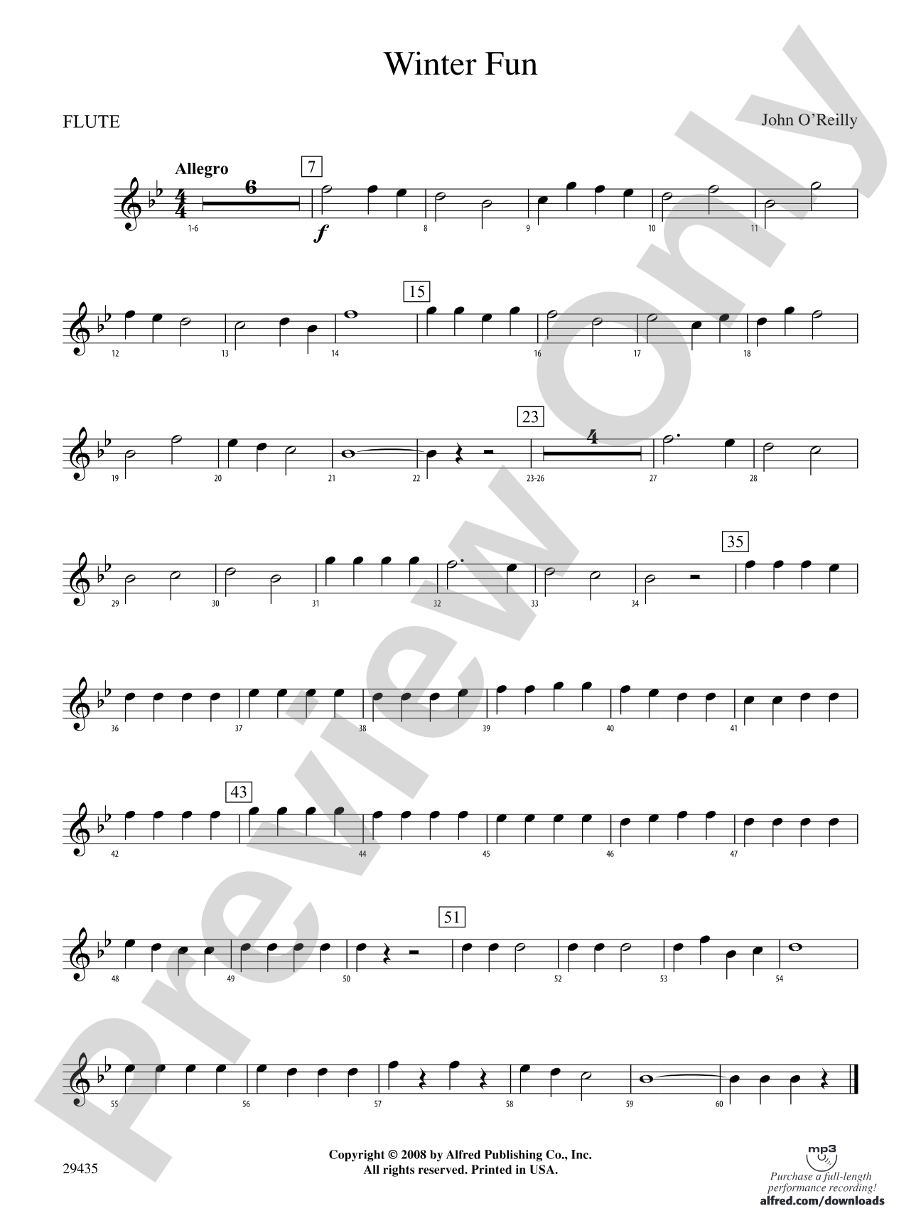 Winter Fun: Flute