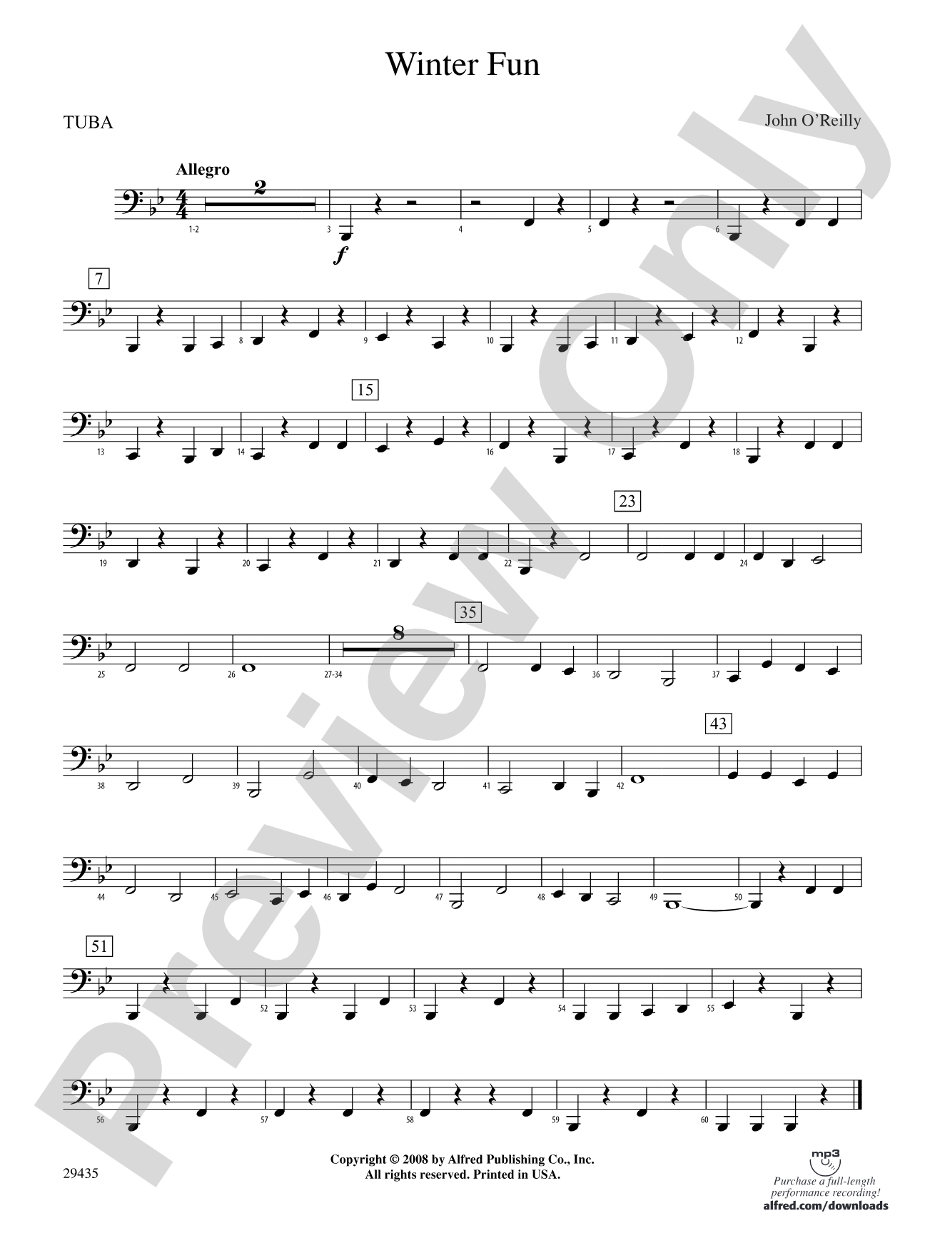 Winter Fun: Tuba