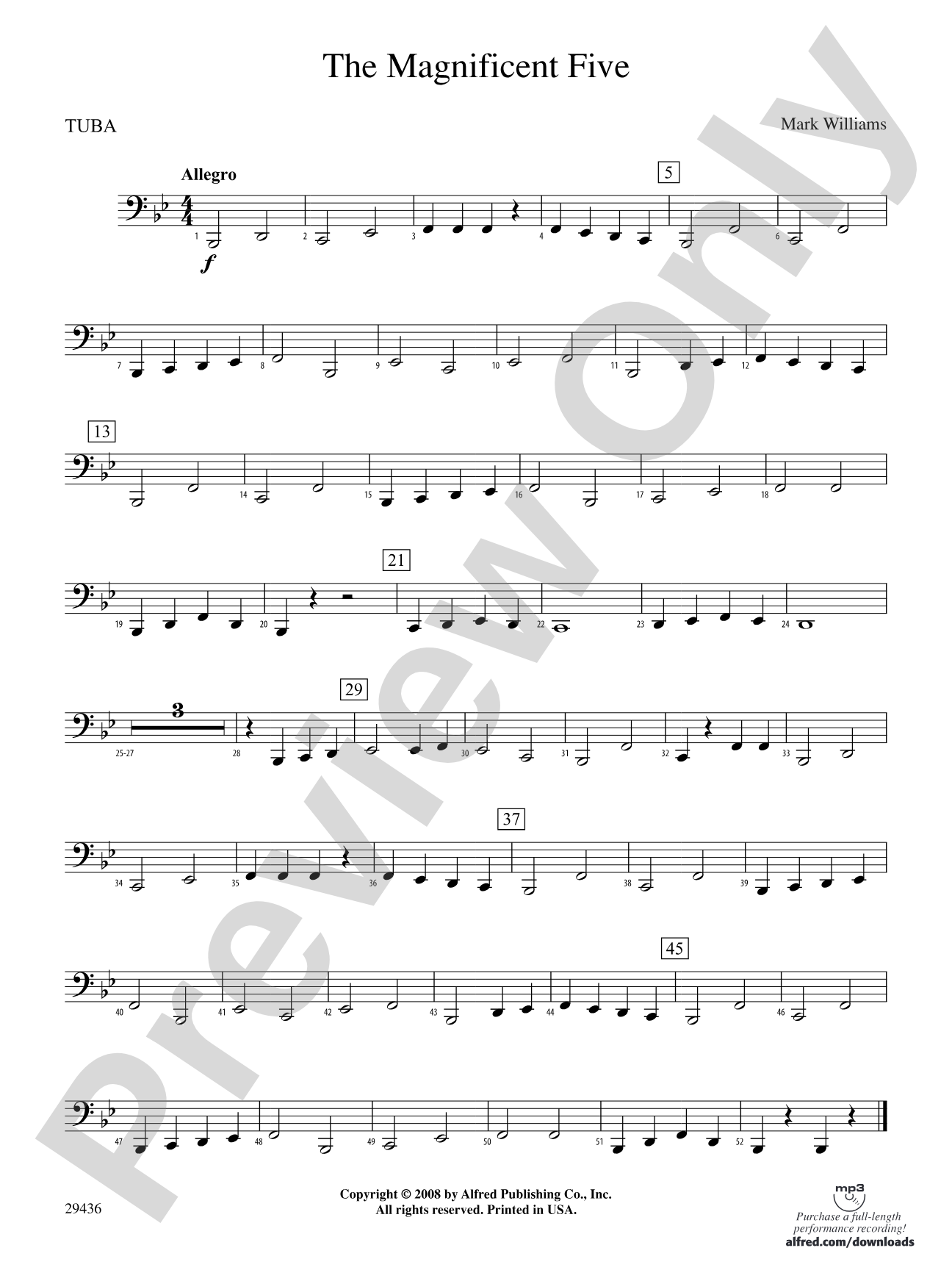 The Magnificent Five: Tuba