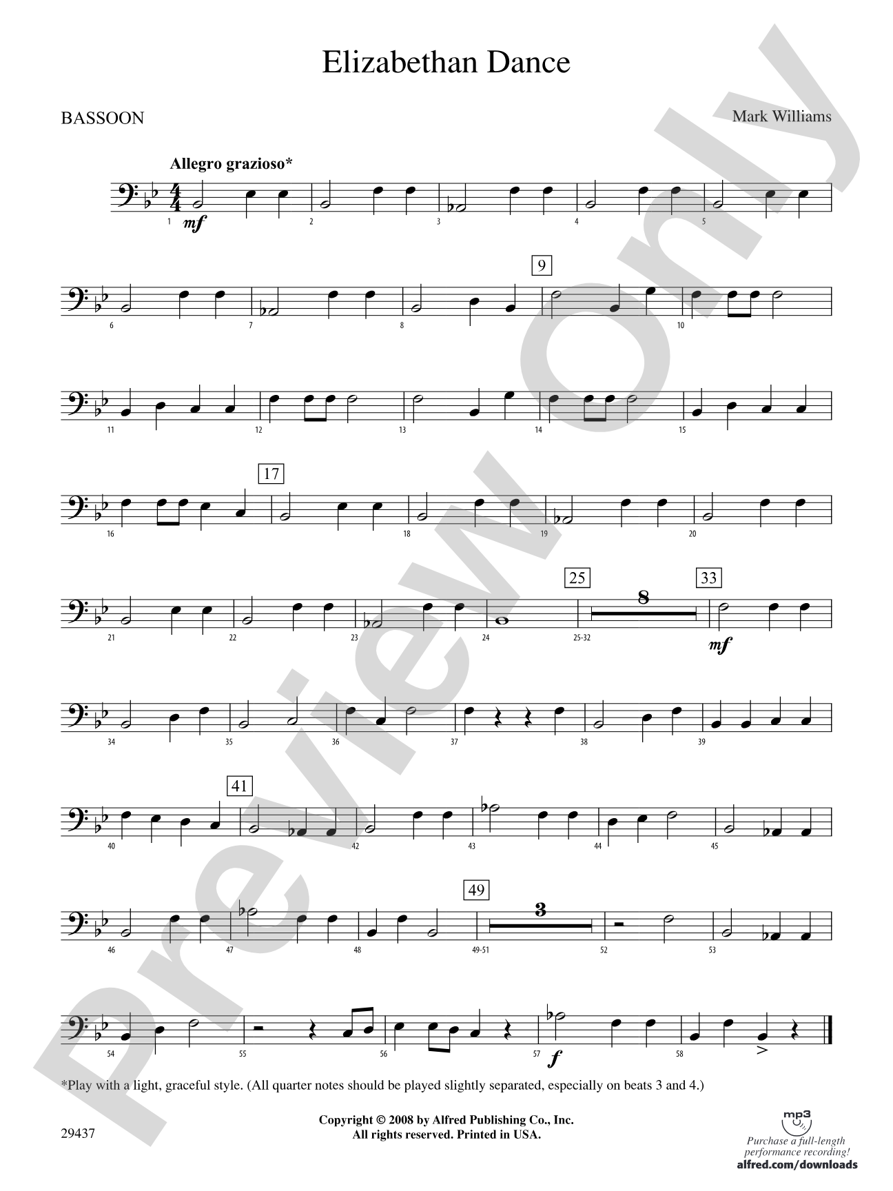 Elizabethan Dance: Bassoon