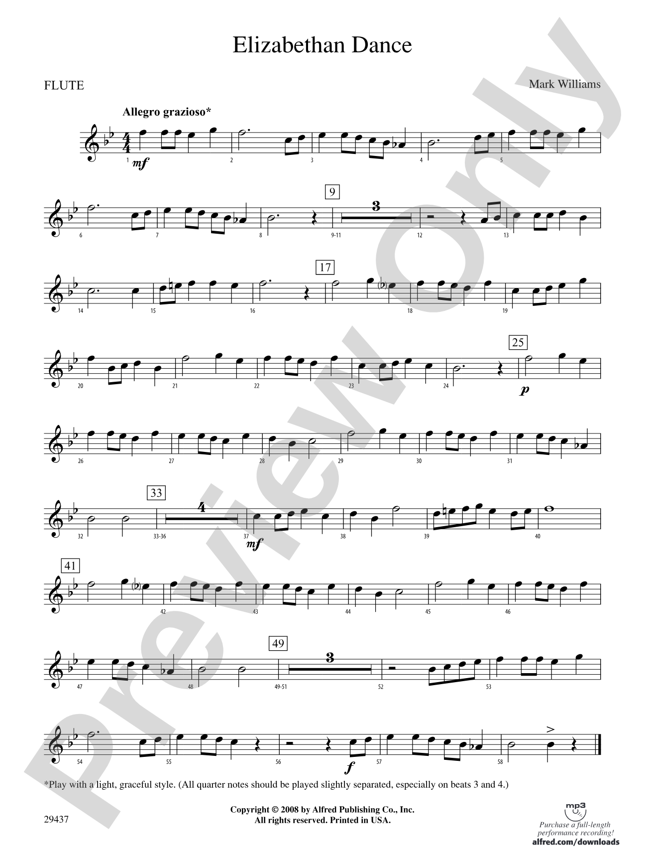 Elizabethan Dance: Flute