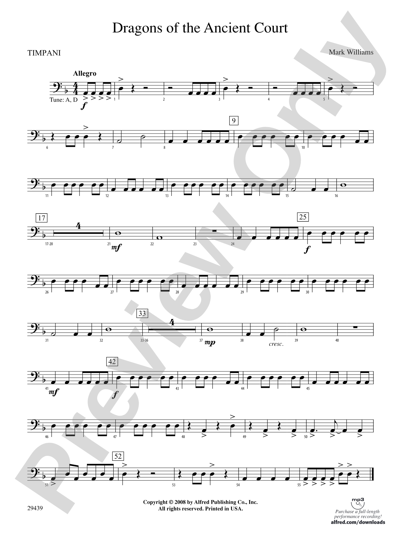 Dragons of the Ancient Court: Timpani