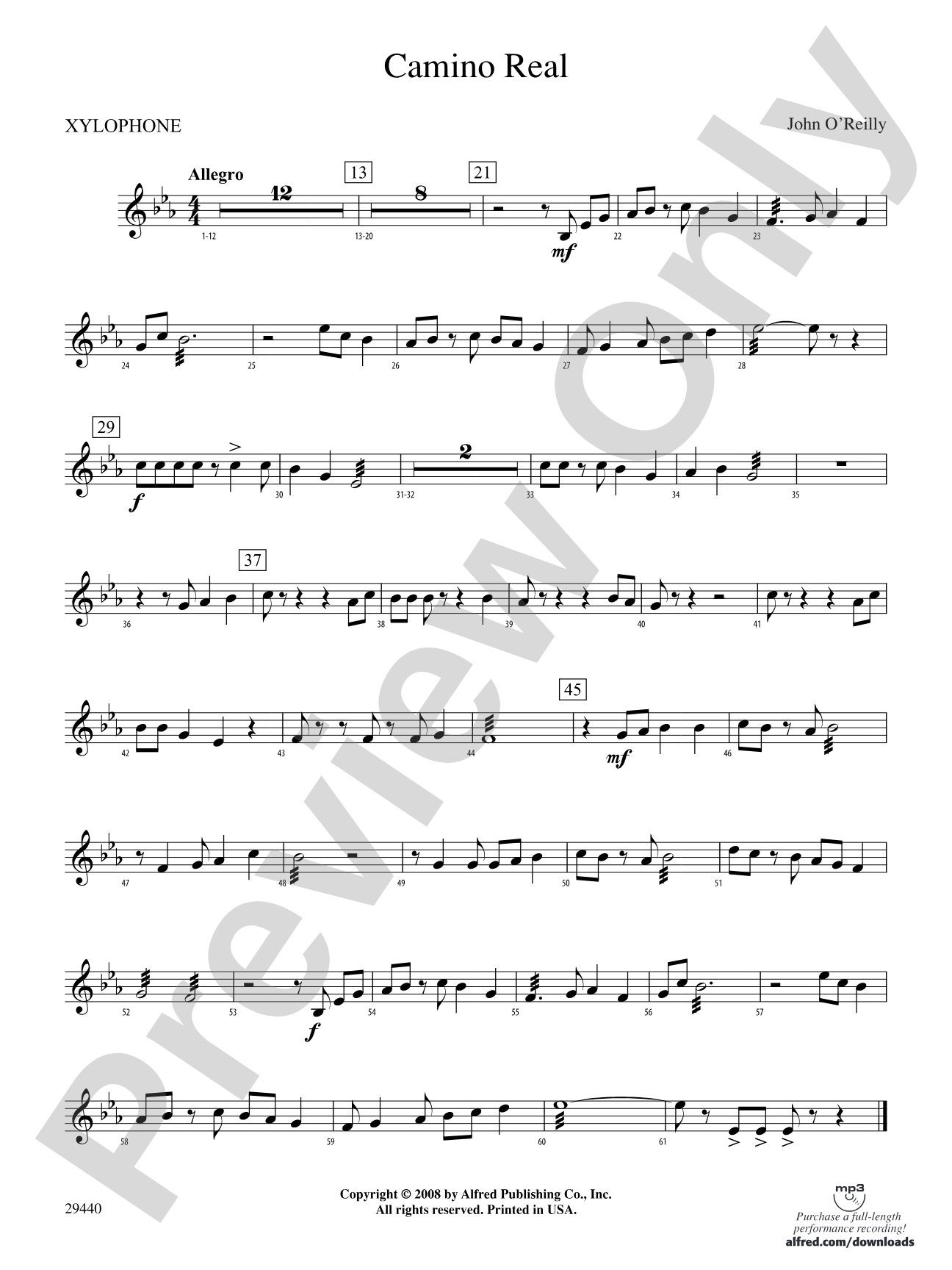 Camino Real: Xylophone