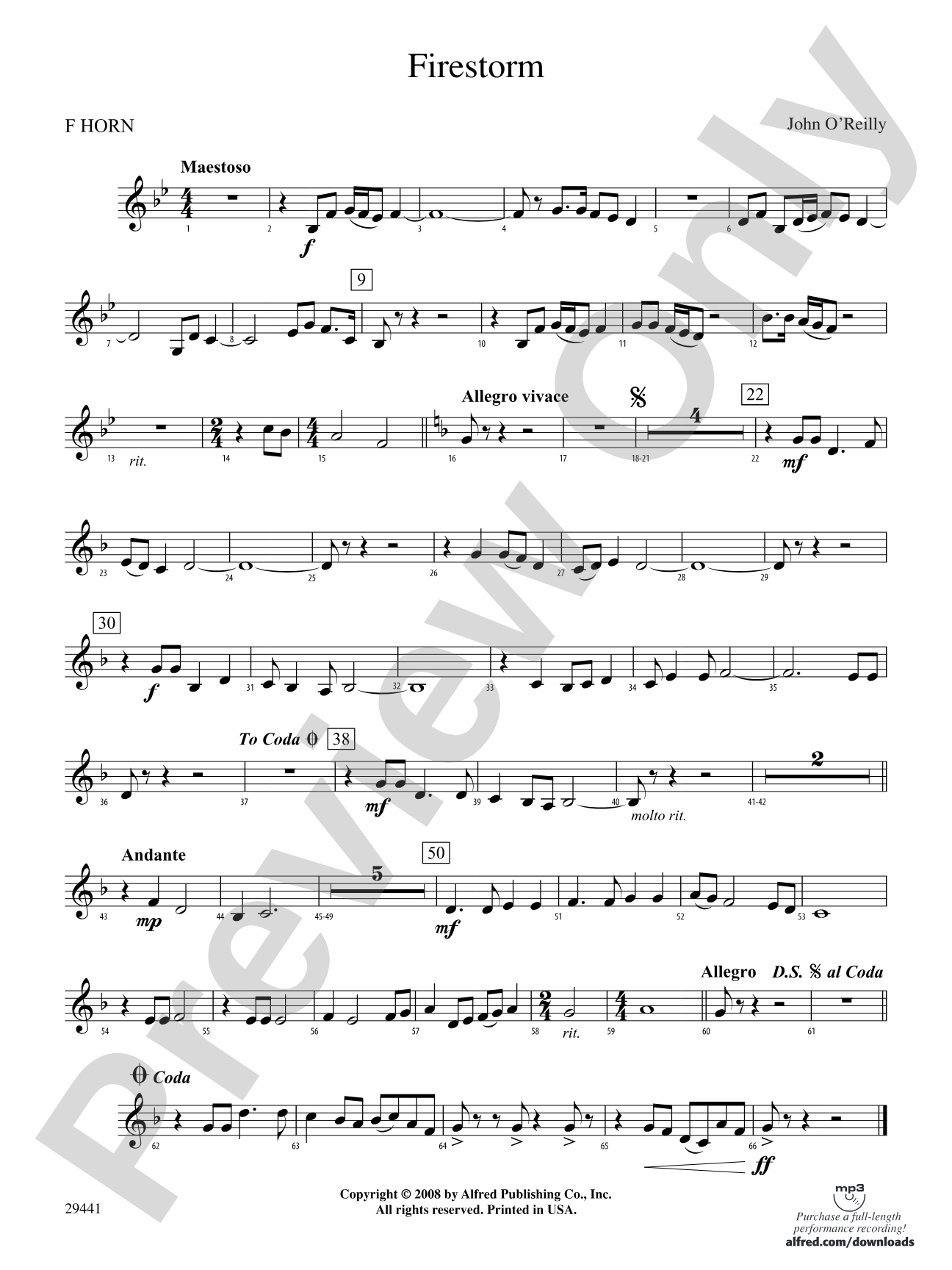 Firestorm: 1st F Horn