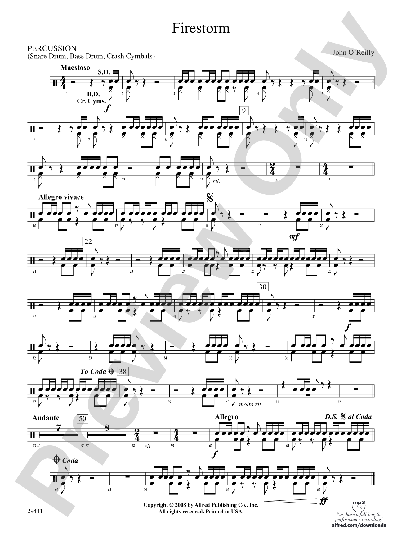 Firestorm: 1st Percussion