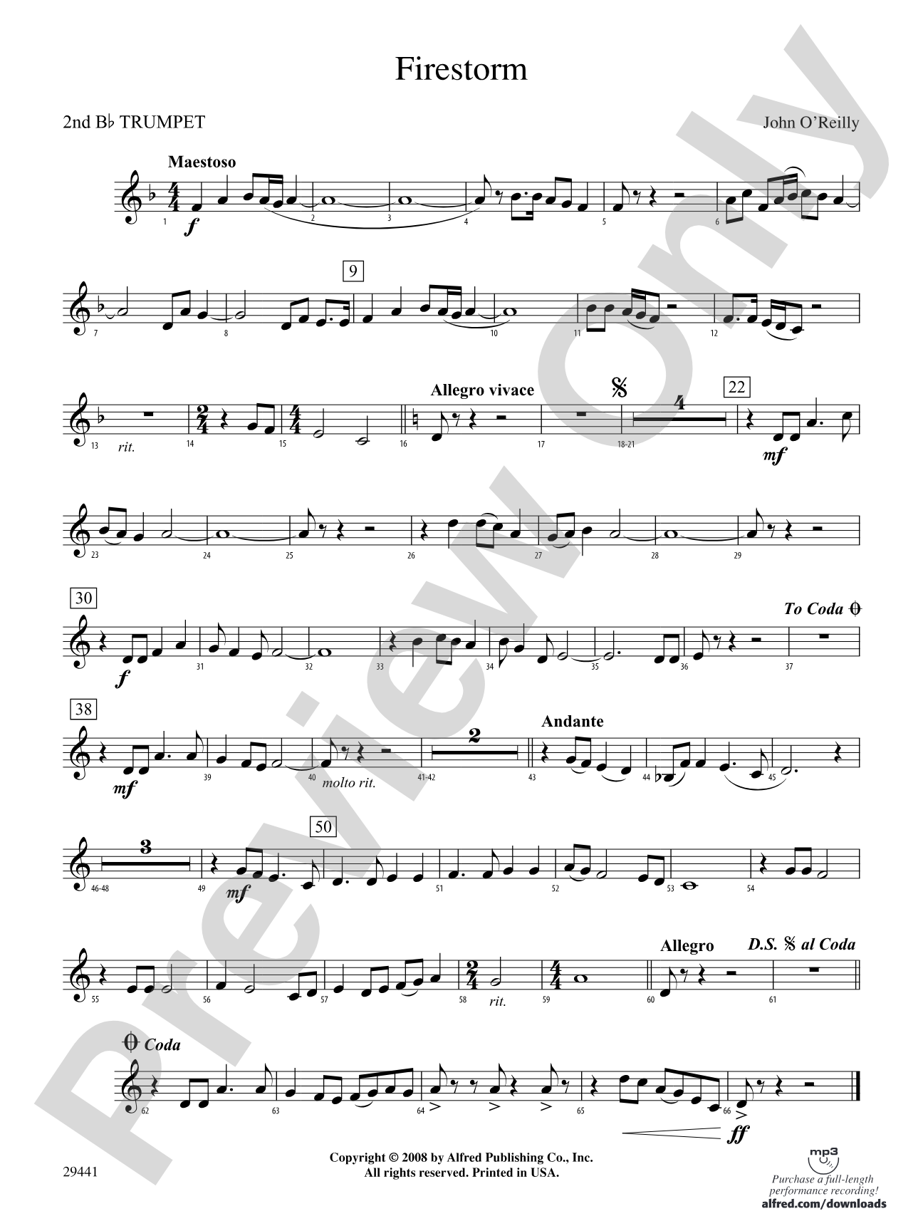 Firestorm: 2nd B-flat Trumpet