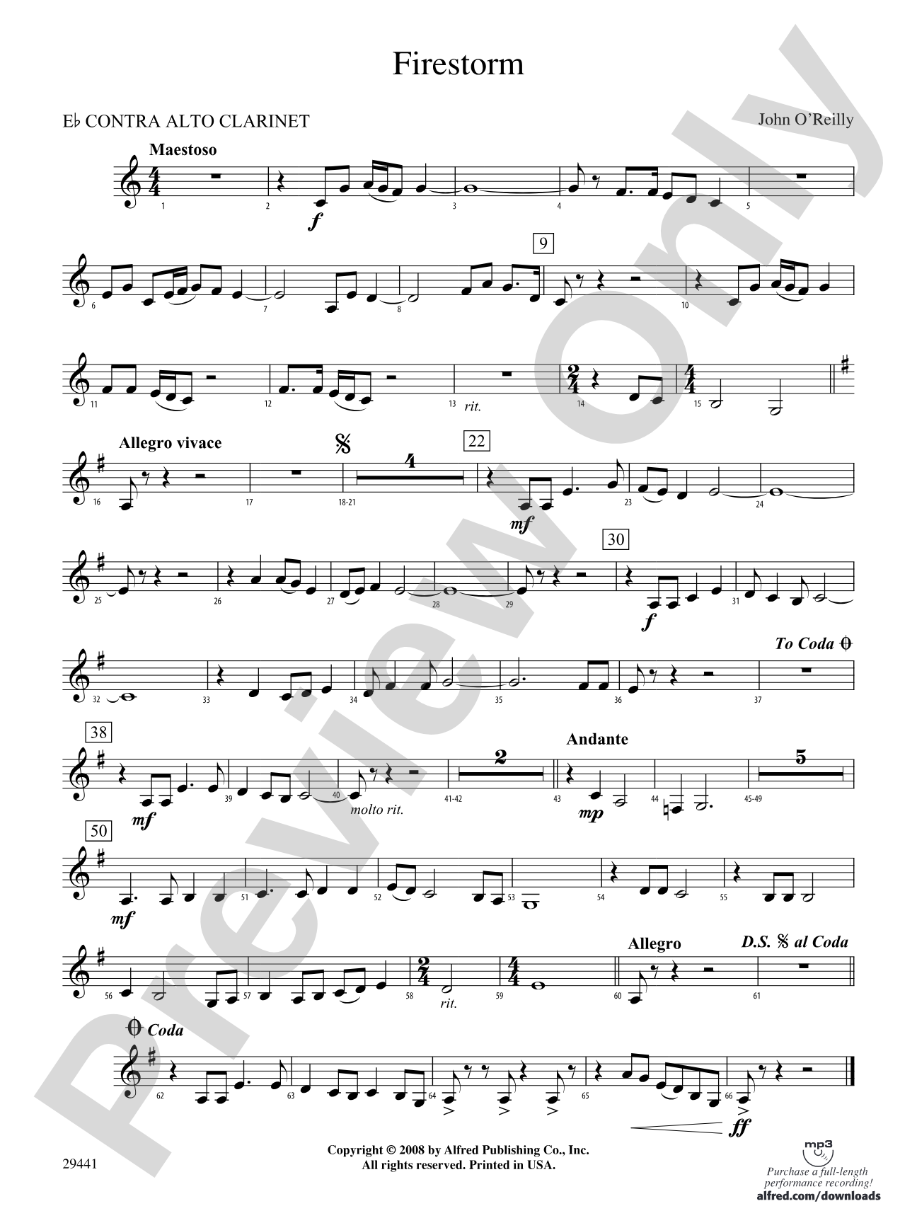 Firestorm: (wp) E-flat Contrabass Clarinet