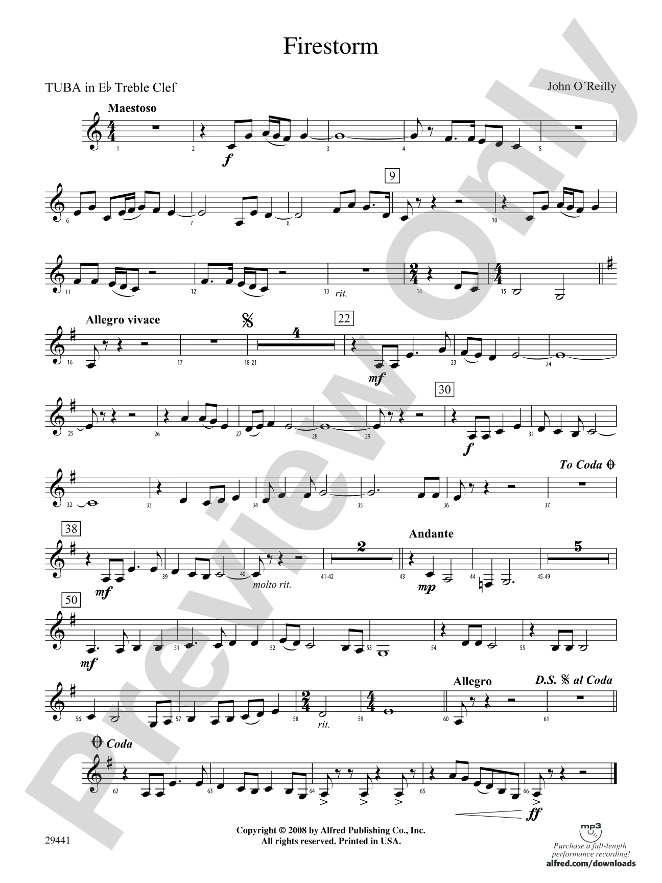 Firestorm: (wp) E-flat Tuba T.C.