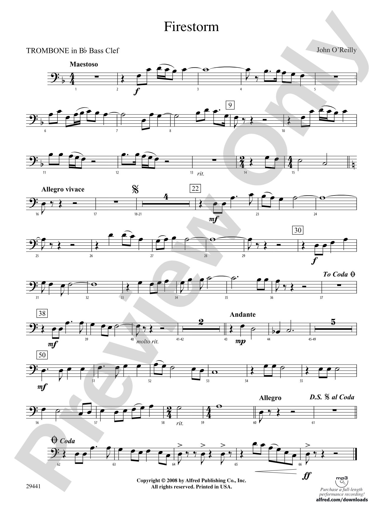 Firestorm: (wp) 1st B-flat Trombone B.C.