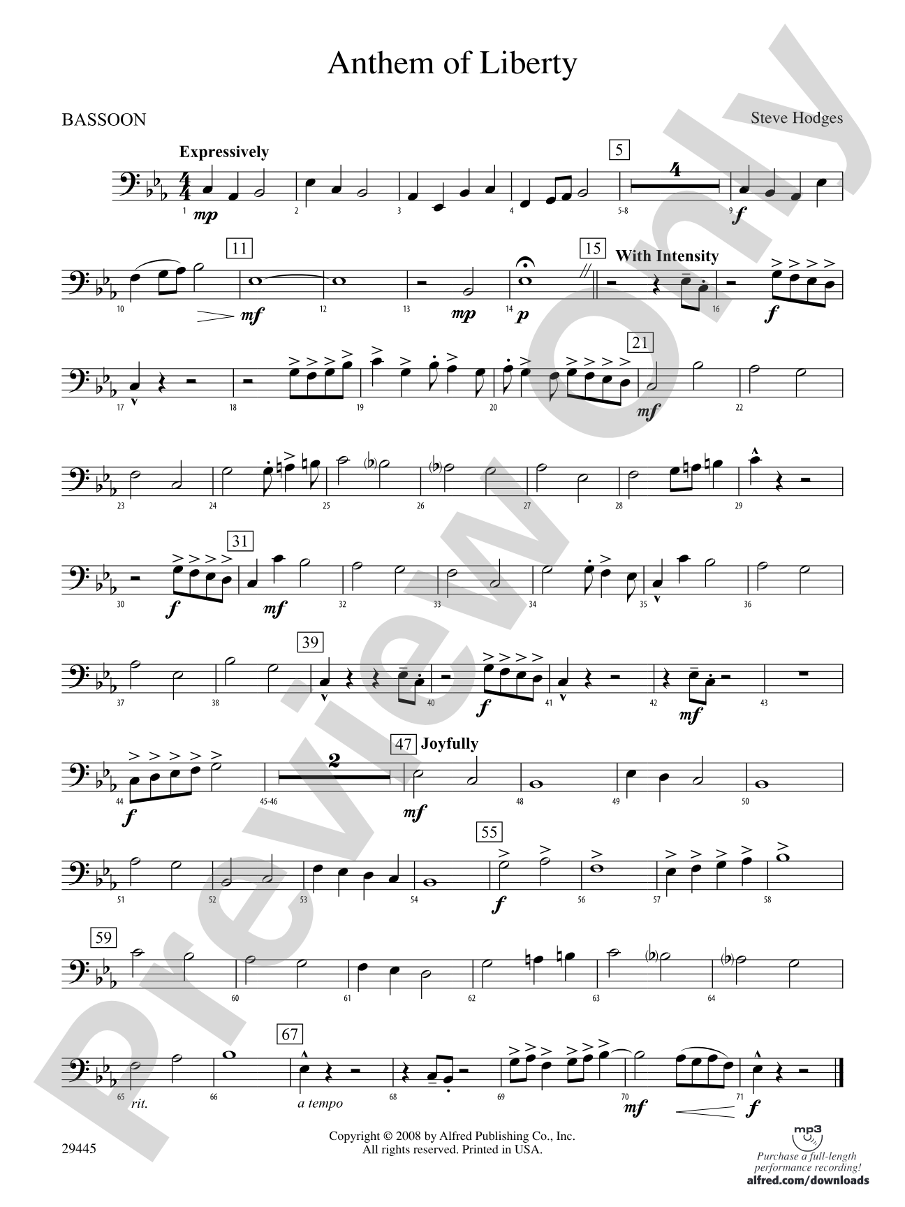 Anthem of Liberty: Bassoon